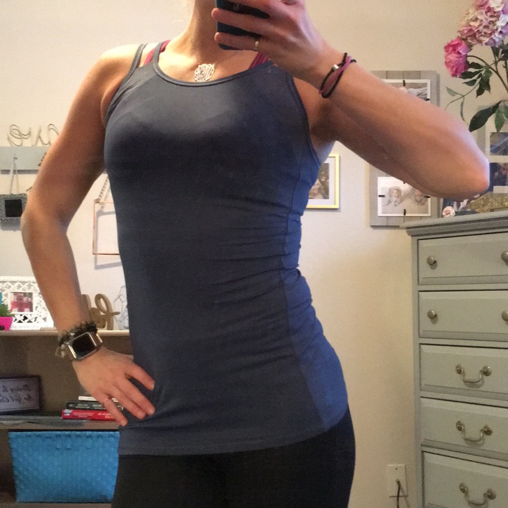 Athleta bluish dark gray tank